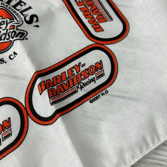 HARLEY DAVIDSON BANDANA Racing Springsteen 2008 white new - Picture 6 of 7